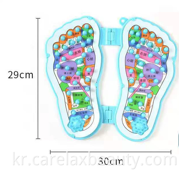 플라스틱 반사 요법 발 마사지 자체 마사지 도구 샤워 발 마사지